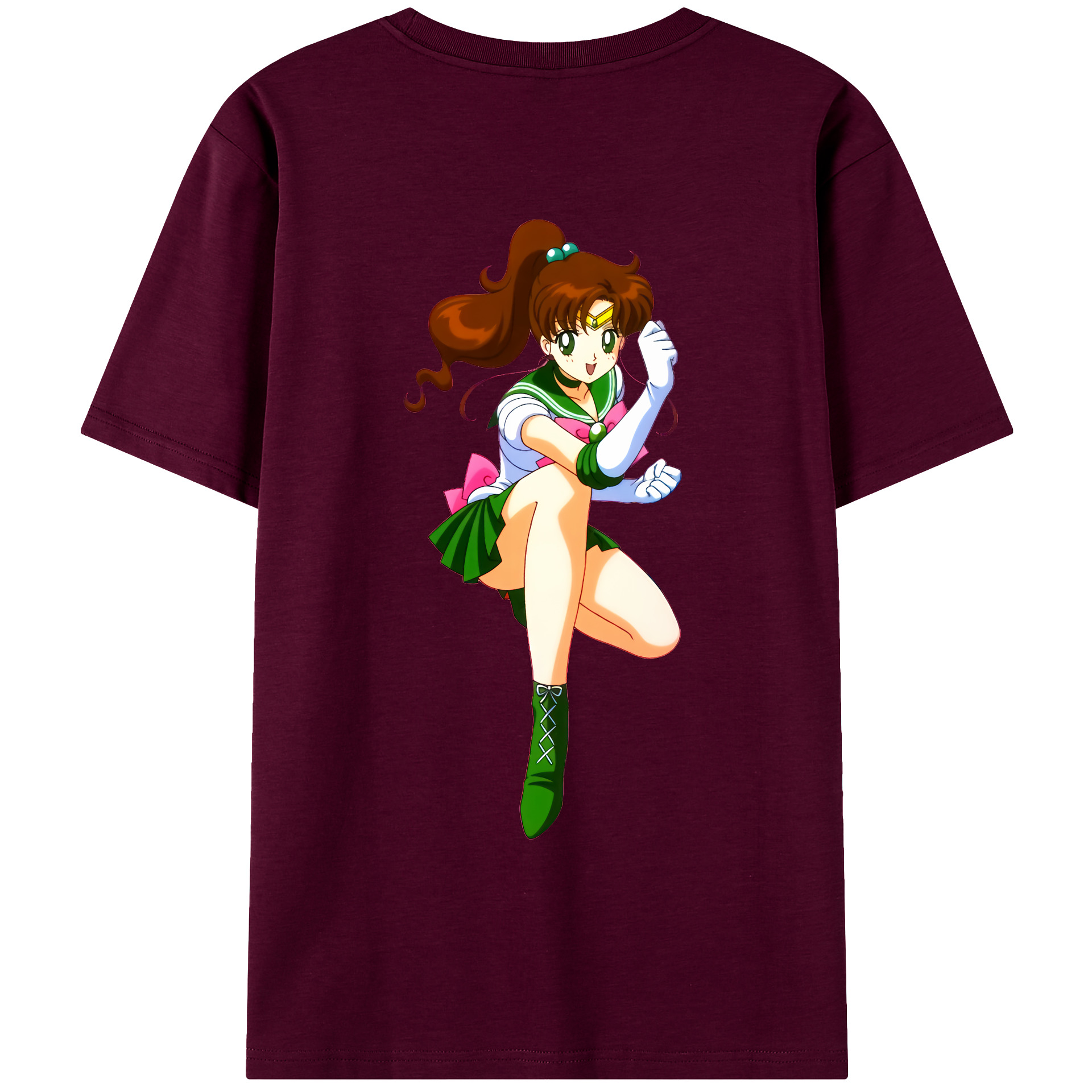 （画像用） 美少女戦士セーラームーン 木野 まこと きの まこと Sailor Moon Kino Makoto （セーラージュピター；Sailor Jupiter） レディース半袖Tシャツ(バックプリント)